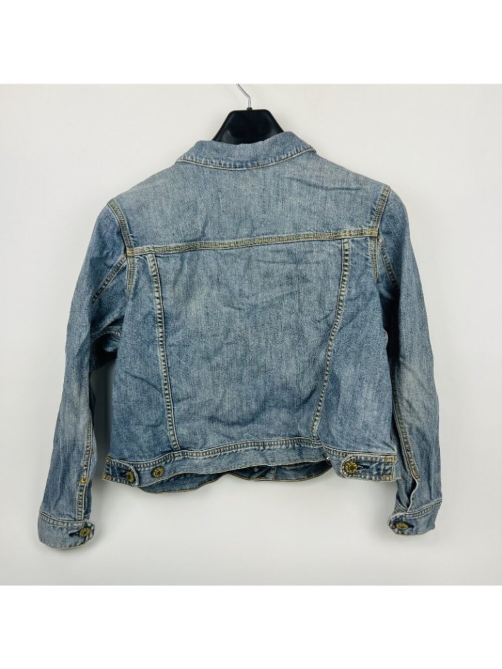 Old Navy Women’s Denim Jean Jacket Blue Long Sleeve Button Front XL - 1X - Picture 5 of 5